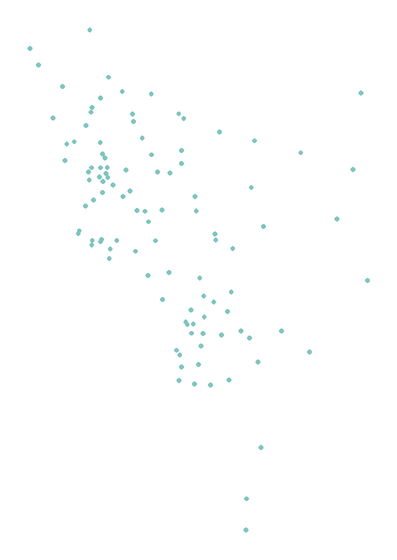 Map of post offices in Goa