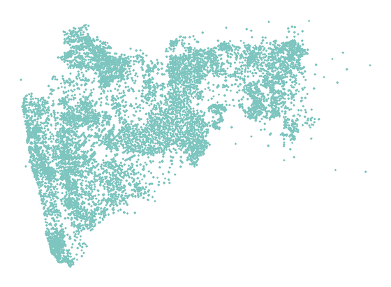 Map of post offices in Maharashtra